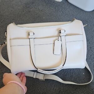 Coach White Satchel Bag